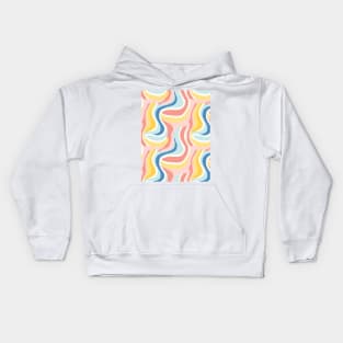 Autumn Nostalgia: Retro Pastel Doodle Delight Kids Hoodie